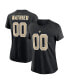 Women's Tyrann Mathieu Black New Orleans Saints Player Name & Number T-shirt