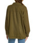 Reveriee Linen-Blend Shirt Women's Green S