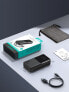 Фото #13 товара Powerbank 30W 10000mAh z wbudowanymi kablami iPhone Lightning i USB-C czarny