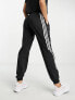 Фото #2 товара adidas Training Train Icons 3 stripe joggers in black