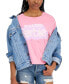 ფოტო #3 პროდუქტის Juniors' Malibu Barbie Short-Sleeve T-Shirt