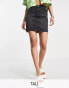 Фото #1 товара DTT Tall Gabby high waisted denim skirt in washed black