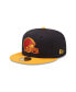 Фото #4 товара Men's Navy, Gold Cleveland Browns 60th Anniversary 59FIFTY Fitted Hat