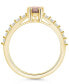 Фото #3 товара Morganite (3/4 Ct. T.W.) and Diamond (1/3 Ct. T.W.) Ring in 14K Yellow Gold