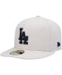 Фото #5 товара Men's Khaki Los Angeles Dodgers Stone Dim Undervisor 59FIFTY Fitted Hat
