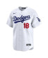 Фото #3 товара Men's Yoshinobu Yamamoto White Los Angeles Dodgers Japanese Nameplate Home Limited Player Jersey