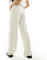 4th & Reckless knitted pointelle straight leg trousers co-ord in cream