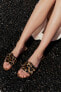 Фото #6 товара Animal print leather flat sandals
