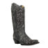 Corral Boots Studded TooledInlay Snip Toe Cowboy Womens Grey Casual Boots A3672