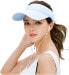 Фото #2 товара Fasbys Visor Sports Hats Women Girls Breathable Long Brim Empty Top Cap Visor for Jogging