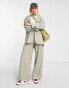 Фото #8 товара Weekday blazer co-ord with cuff button detail in beige