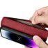 Фото #11 товара Чехол для смартфона ICARER с кожаной крышкой и защитой от RFID на iPhone 14 Pro, красный