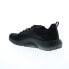 Reebok Lite Plus 4 Mens Black Canvas Lace Up Athletic Running Shoes