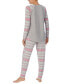 Фото #7 товара Пижама Cuddl Duds Brushed Sweater-Knit