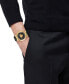 ფოტო #5 პროდუქტის Men's Swiss Medusa Infinite Black Leather Strap Watch 47mm