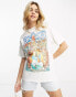 Фото #1 товара Pull&Bear 'The Beach Boys' graphic t-shirt in white