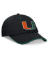 Men's Black Miami Hurricanes Release Adjustable Hat