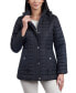 Women's Petite Hooded Quilted Water-Resistant Coat