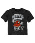 ფოტო #1 პროდუქტის Infant Boys and Girls Black Brooklyn Nets Happy Dunk T-shirt