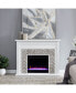 Фото #12 товара Elior Marble Tiled Color Changing Electric Fireplace