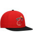 Men's Red, Black Miami Heat Hardwood Classics Team Two-Tone 2.0 Snapback Hat