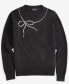 ფოტო #4 პროდუქტის Women's Cashmere Bow-Embellished Crewneck Sweater, Created for Macy's