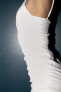 Фото #3 товара Короткое платье со сборками ZARA