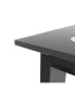 Фото #4 товара Modern Tempered Glass Dining Table, Simple Rectangular Metal Table Legs Living Room Kit