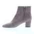 Bruno Magli Vinny BW2VINO3 Womens Gray Suede Zipper Casual Dress Boots