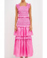 Фото #1 товара Women's Sheen Smocked Maxi Dress