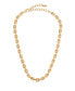 Фото #2 товара 18k Gold Plated Solid Chain Necklace