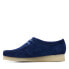 Фото #5 товара Clarks Wallabee 26172723 Womens Blue Suede Oxfords & Lace Ups Casual Shoes
