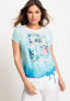 Women's Short Sleeve South Beach Tee Голубой, 6 - фото #1