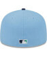 Фото #5 товара Men's Light Blue, Navy Atlanta Braves Green Undervisor 59FIFTY Fitted Hat