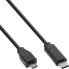 Фото #2 товара InLine USB 2.0 Cable - USB-C male / Micro-B male - black - 2m
