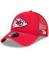 Фото #1 товара Men's Red Distressed Kansas City Chiefs Game Day 9TWENTY Adjustable Trucker Hat