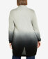 Фото #2 товара Plus Size Mina Dip Dye Cardigan Sweater