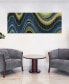 Rumba Abstract 2 Frameless Free Floating Tempered Glass Panel Graphic Abstract Wall Art, 63" x 24" x 0.2"