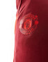 adidas Football Manchester United tracksuit joggers in burgundy