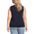 ფოტო #4 პროდუქტის Plus Size Supima Cotton Crew Neck Tank Top