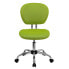 Фото #3 товара Mid-Back Apple Green Mesh Swivel Task Chair With Chrome Base