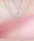 ფოტო #5 პროდუქტის Cubic Zirconia Lariat Necklace in Sterling Silver