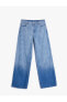 Фото #24 товара Düz Bol Paça Düşük Bel Kot Pantolon Cepli Pamuklu - Loose Straight Jeans