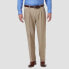Фото #1 товара Haggar Men's Premium Comfort 4-Way Stretch Classic Pleated Dress Pants - Medium