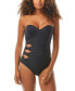 Carmen Marc Valvo 284791 Twist Bandeau Underwire One-Piece Swimsuit, Size 12