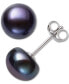 ფოტო #3 პროდუქტის Cultured Freshwater Button Pearl (8-9mm) Stud Earrings