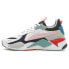 Фото #3 товара Puma RsX Parisian Lace Up Mens White Sneakers Casual Shoes 38689301