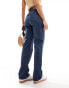 Фото #5 товара Weekday Rowe extra high waist regular fit straight leg jeans in sapphire blue