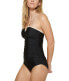 Фото #2 товара Calvin Klein 295402 Women's V Wire Halter Tankini Black SM (US 4-6)