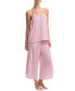 ფოტო #5 პროდუქტის Women's 2-Pc. Printed Cropped Pajamas Set